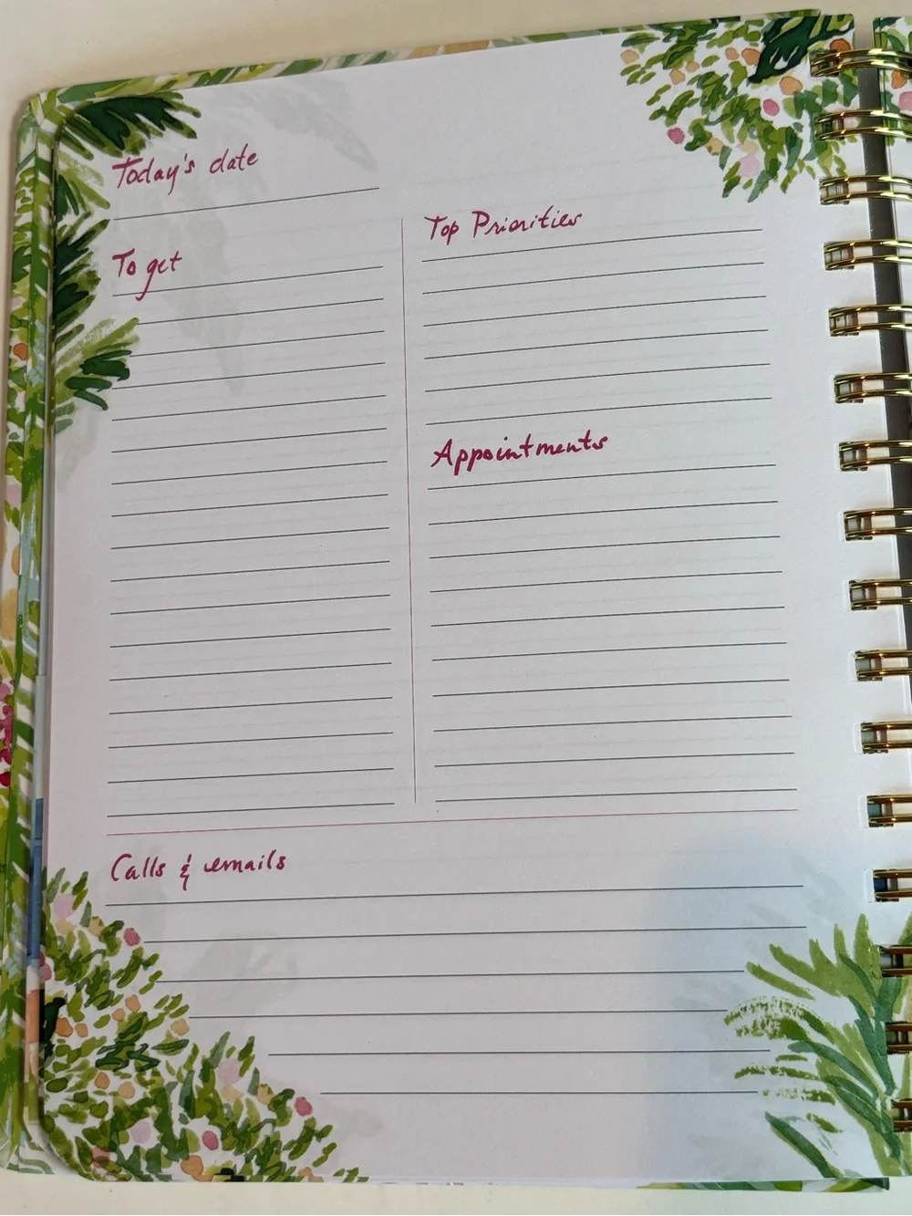 NEW Lilly Pulitzer To Do Planner Spiral Notebook 316 Pages Sealed